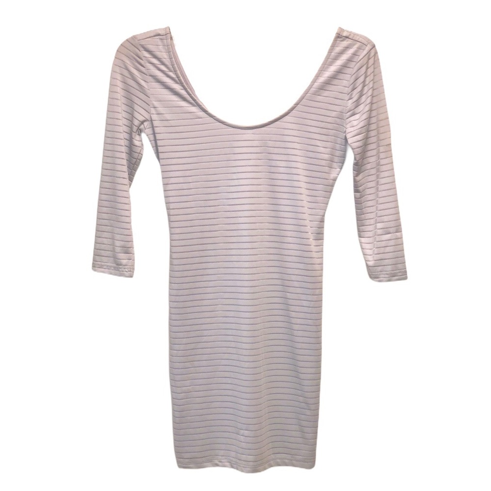 NWOT - Long Sleeve Dress Silver/Grey
